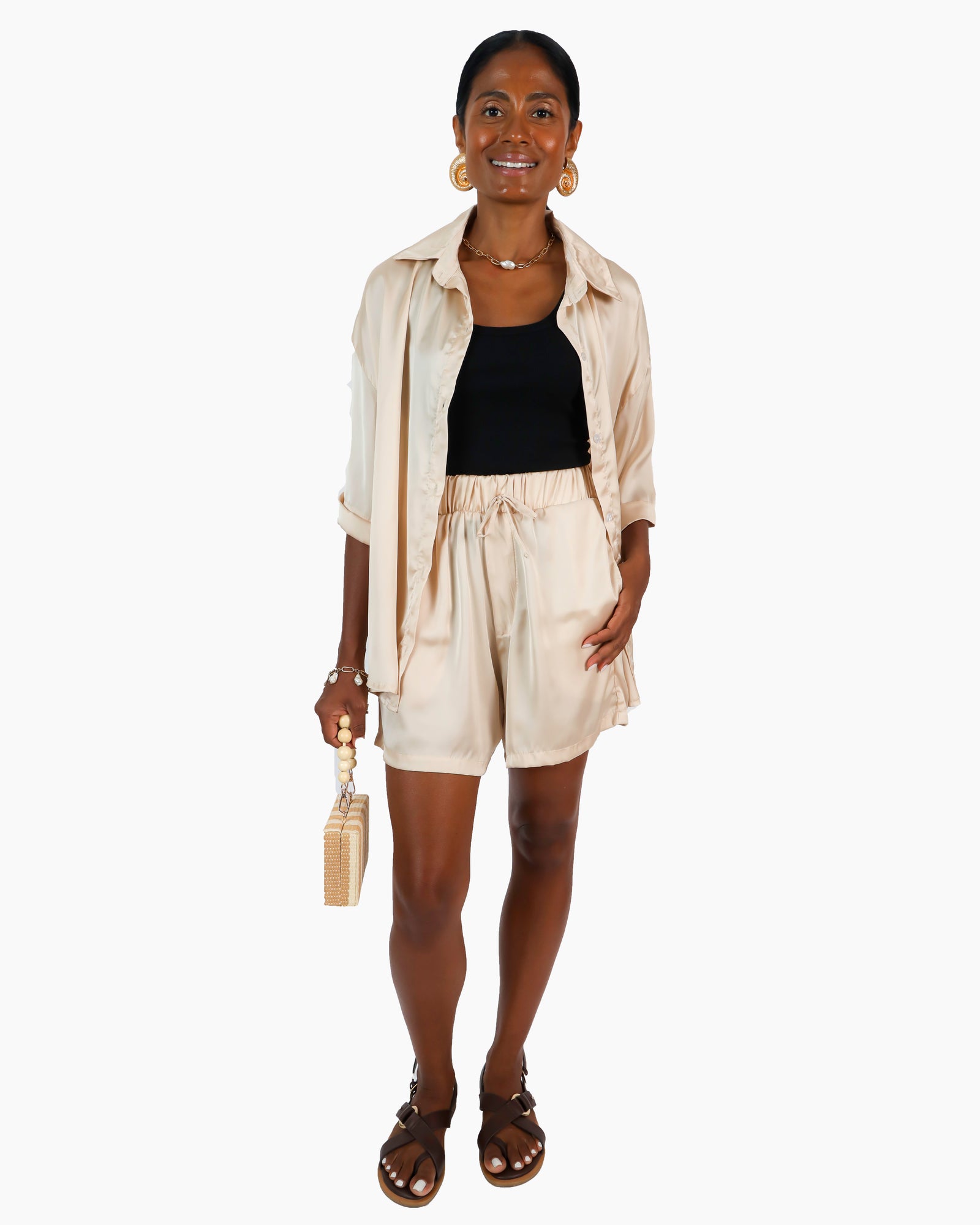 ZURI Short - Champagne – Allison Anthonisz
